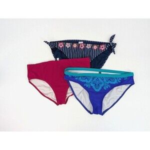 3 Bikini Bottom Women Large Profile Gottex VM Australia Time True Swimwear Beach